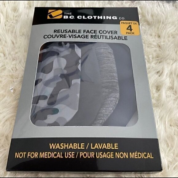 Face Cover/Masks Reusable 4 pack NWT - Picture 3 of 3